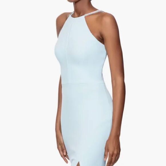 Xscape Evening Kyhle Rhinestone Trim Mermaid Gown 4 NEW $278 - Picture 4 of 10